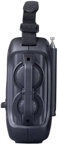 Kaito Voyager Pro KA600 Digital Solar Dynamo Crank Wind Up AM/FM/LW/SW & NOAA Weather Emergency Radio with Alert & RDS, Flashlight and Reading Lamp + Smart Phone Charger, Black - Image 2