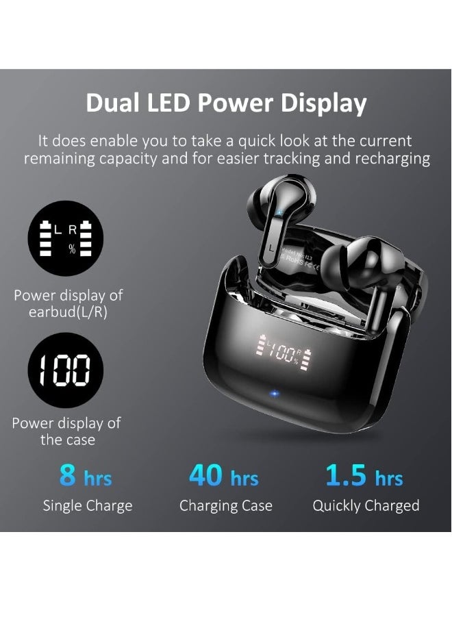 Generic Bluetooth  Headphones 2023 Stereo Bluetooth Earphones HiFi Headphones Black  - Image 4
