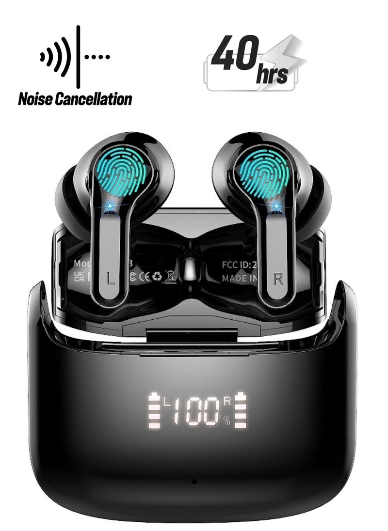 Generic Bluetooth  Headphones 2023 Stereo Bluetooth Earphones HiFi Headphones Black  - Image 1