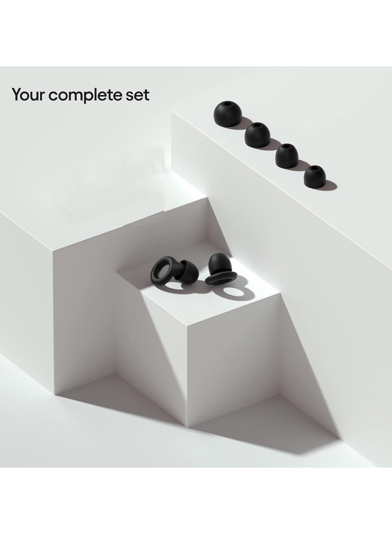 Fanski Quiet Ear Plugs For Noise Reduction，Super Soft，Reusable Hearing Protection in Flexible Silicone for Sleep, Noise Sensitivity–Black - Image 3