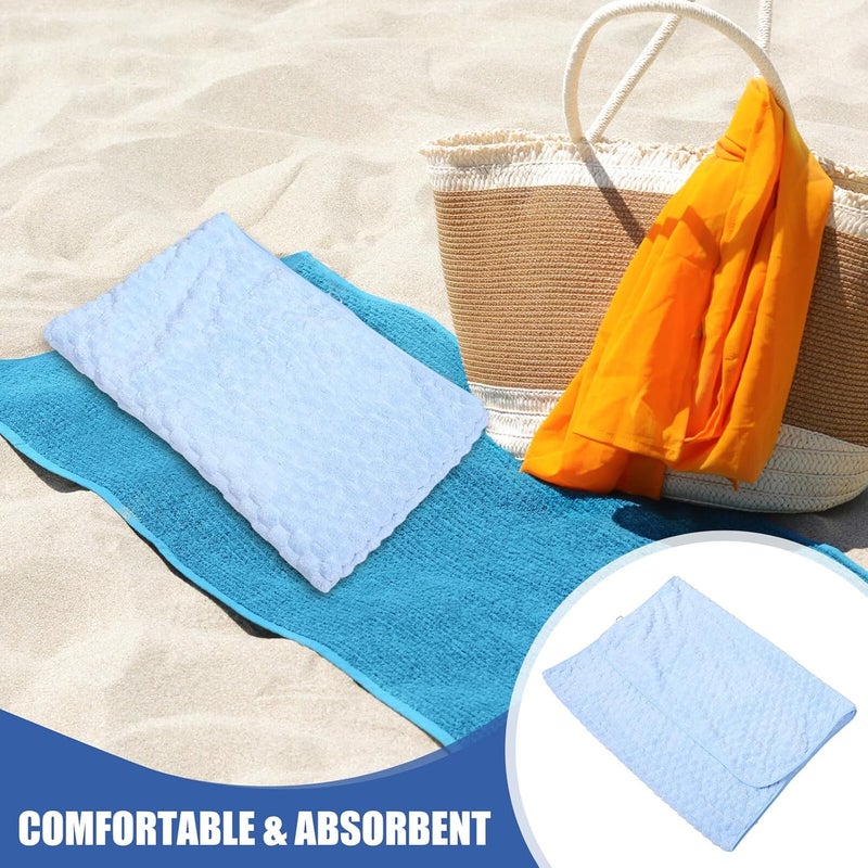 Abaodam Striped Coral Fleece Bath Sheet Towel 70x140cm Quick Dry Cotton Beach Towel Highly Absorbent Thick Gym Shower Wrap for Adults Men Women Travel - Image 3