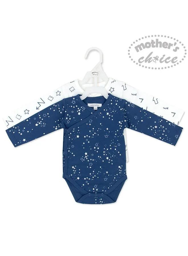 Luna & Lily Pack of 2 - Printed Long Sleeve Bodysuit