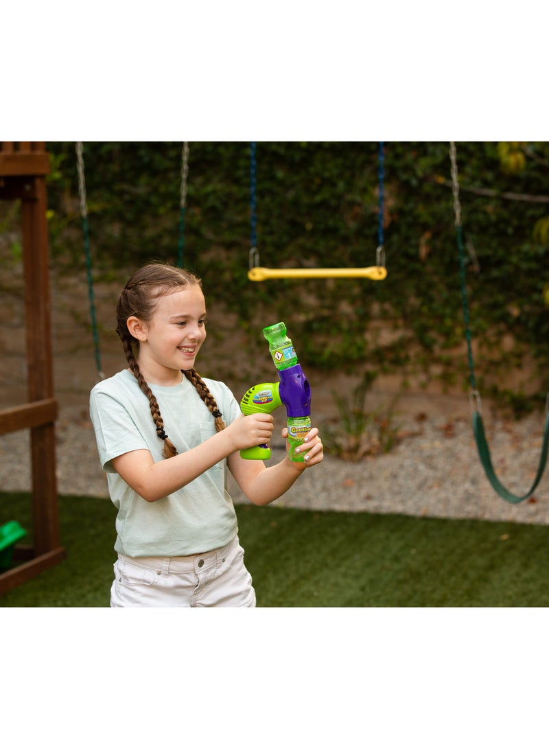 Gazillion جهاز فقاعات غازليون فليب مع 4 أونصات من محلول الفقاعات، يعمل بالبطارية | فقاعات ألعاب | ألعاب خارجية | هدايا حفلات للأطفال | جهاز نفخ الفقاعات | هدية للأطفال والبالغين - Image 2