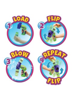 Gazillion Gazillion Bubble Flip with 4-Ounces Bubble Solution, Battery Operated | Toy Bubbles | Outdoor Play | Party Favors for Kids | Bubble Blower | Gift for Kids and Adults  - Image 4
