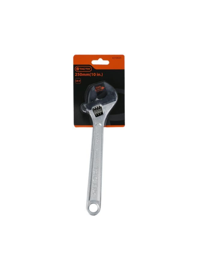 Tactix Adjustable Wrench Chrome 10inch - Image 1