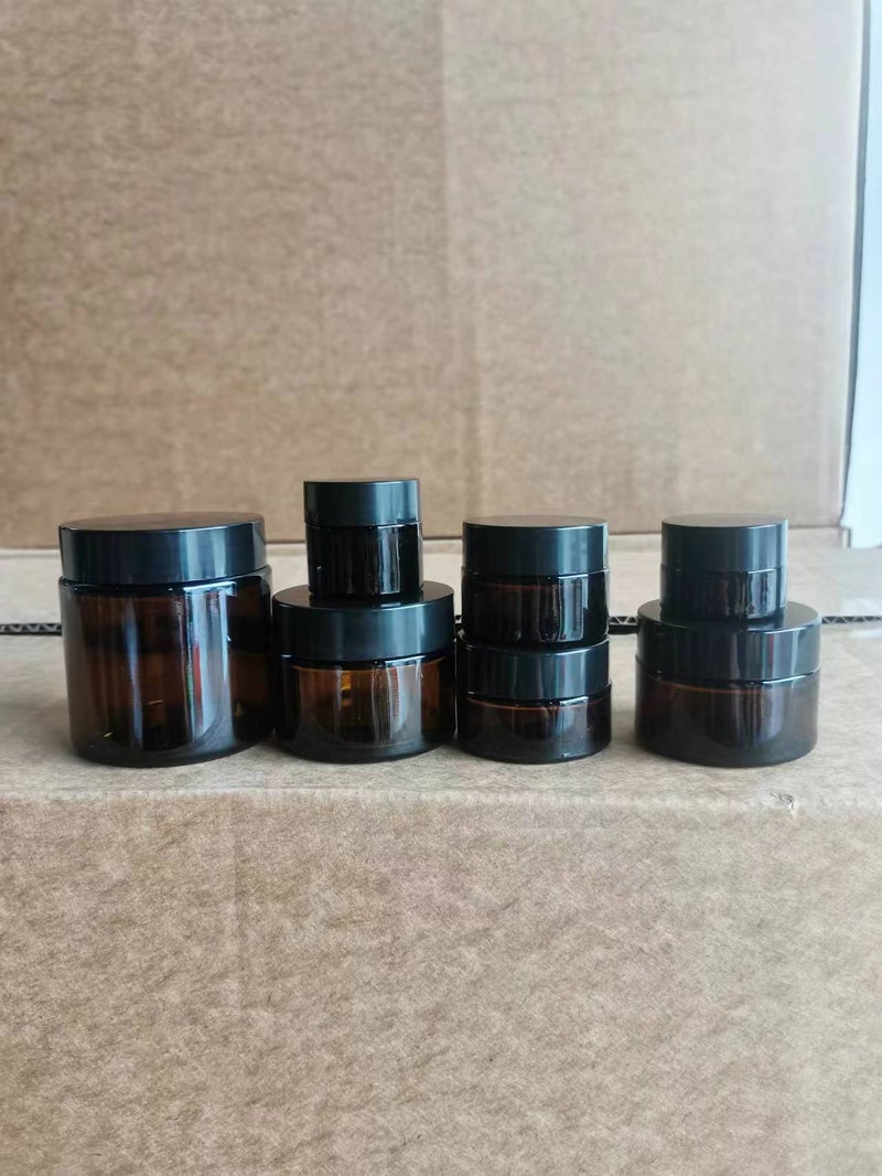 general Tea Glass Cosmetic Jar Empty Bottle with Lid for Cream Skincare - Image 1