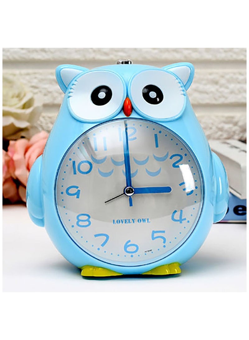 KUYING Students Use Bedside Mute Multifunctional Cute Cartoon Talkative Music Creative Children Alarm Clock 
