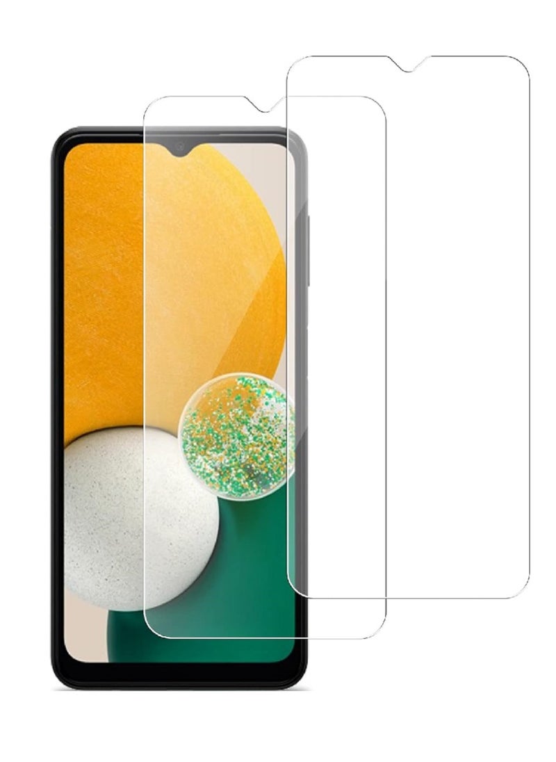 Super 2 Pieces Tempered Glass Screen Protector Clear Designed For Samsung Galaxy A13 5G Full Screen Coverage And Bubble Free - Image 1