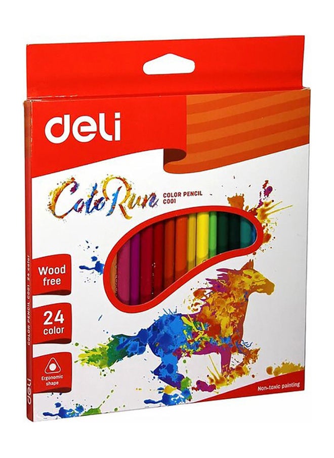 Deli 24 Colored Pencil Pre-Sharpened 