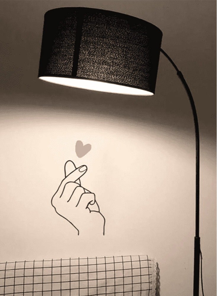 2-pieces Hand And Heart Decorative Wall Sticker 8 x 14 cm - Image 2
