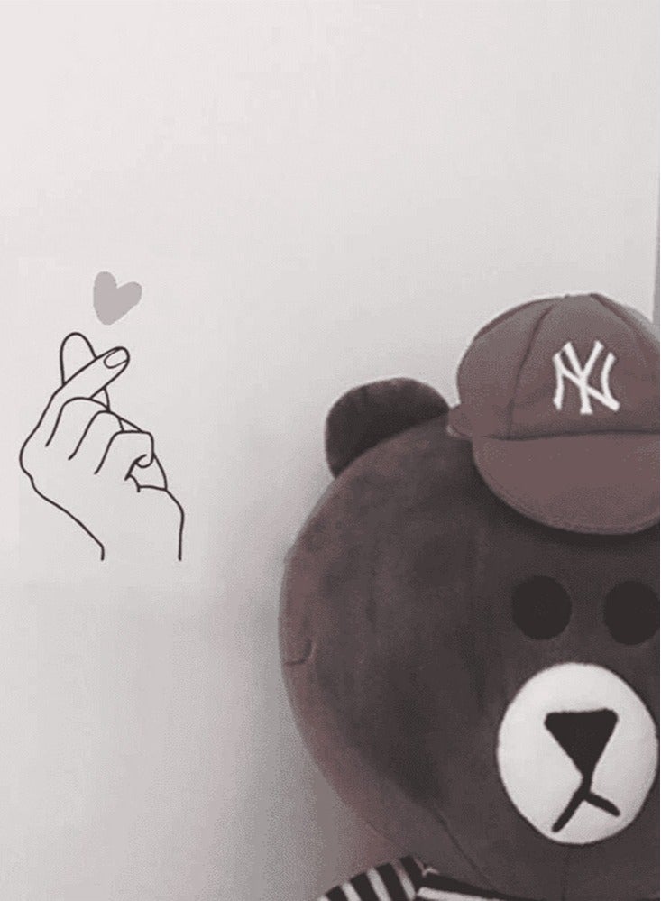 2-pieces Hand And Heart Decorative Wall Sticker 8 x 14 cm - Image 4