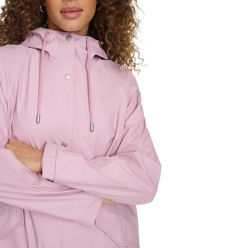 Levi's Women's Raglan Sleeve Rain Jacket, Blush, X-Large - Image 3