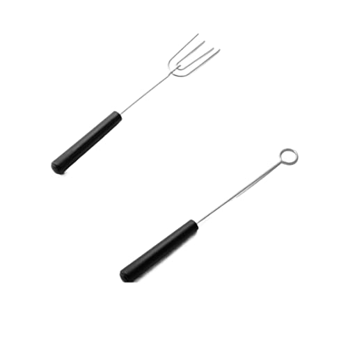 Jilukibo Stainless Steel Chocolate Dipping Fork Set for DIY Baking Supplies, Decorating Tool Set for Pralines Truffles Bakeware Kitchen (10 Pack) - Image 3
