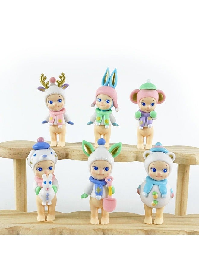 general Lying down winter snowflake holder blind box car decoration decoration birthday party collection decoration gift for family and friends  - Image 2