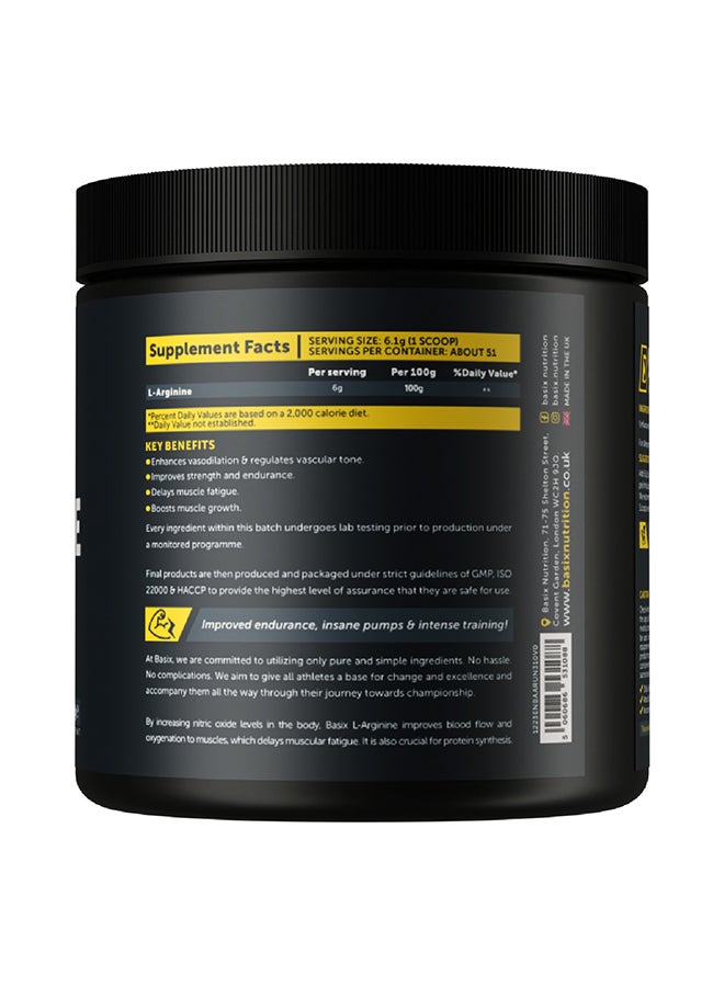 Basix Larginine Unflavoured 310G - Image 3