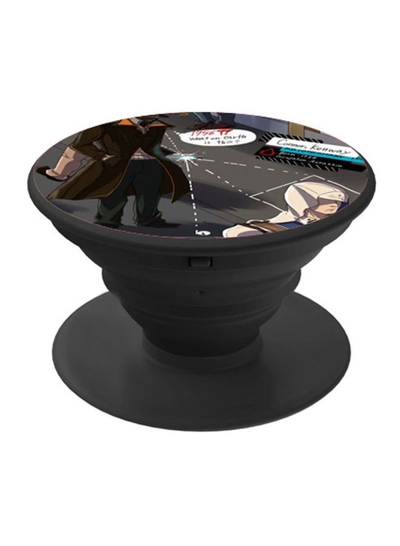 RKN Printed Pop Socket Brown/White/Grey - Image 1
