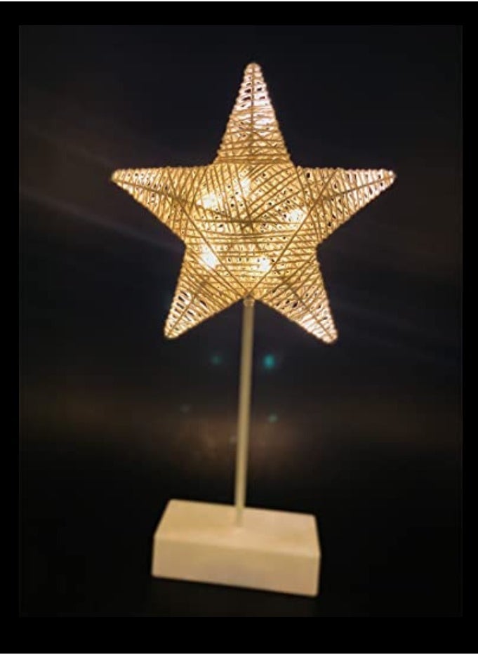 Yuwell Star Shaped LED Decorative Lamp Night Light For Ramadan Decoration Bedroom Battery Operated Ramadan Lamp  - Image 2