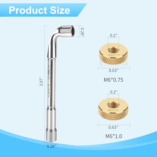STPCTOU Natural Gas Orifice Nozzle Conversion Kit，Propane to Natural Gas Conversion Kit，DIY Burner Parts Brass Jet Nozzles，Compatible with Blackstone 28 Inch and 36 Inch Rangetop Combo, Tailgater. - Image 3