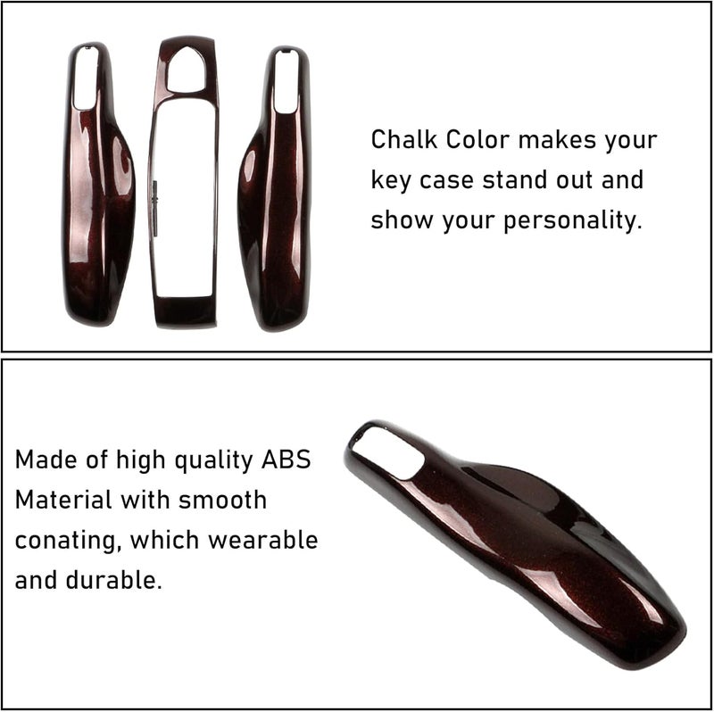 Jaronx Compatible with Porsche Key Fob Cover, Key Cover Compatible with Porsche Cayenne Panamera Macan Cayman 911 Keyfob Covers Keyshell Compatible with Keys Accessories (Amethyst Metallic) - Image 4