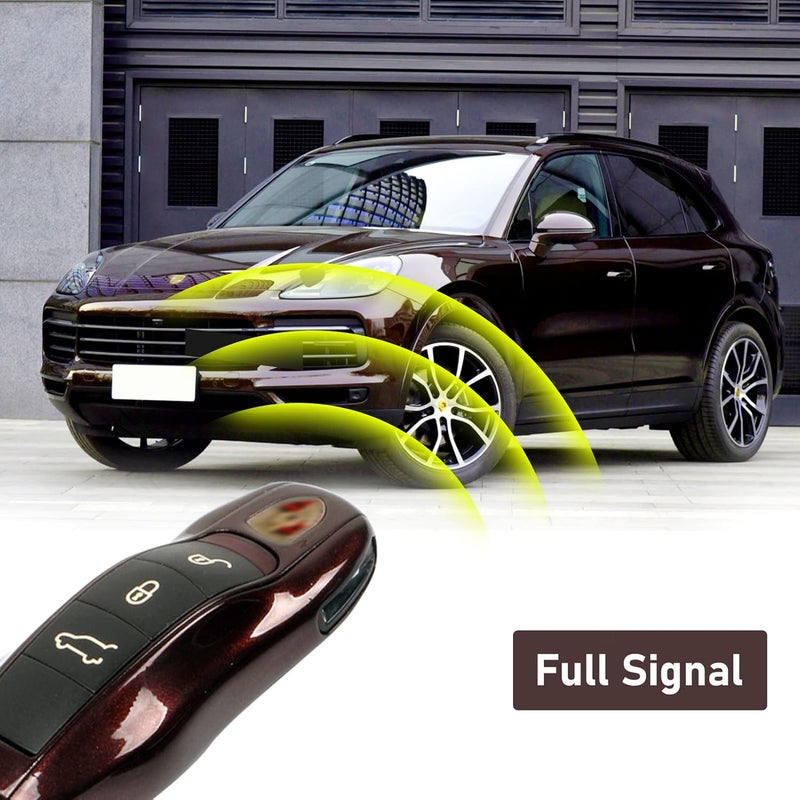 Jaronx Compatible with Porsche Key Fob Cover, Key Cover Compatible with Porsche Cayenne Panamera Macan Cayman 911 Keyfob Covers Keyshell Compatible with Keys Accessories (Amethyst Metallic) - Image 5