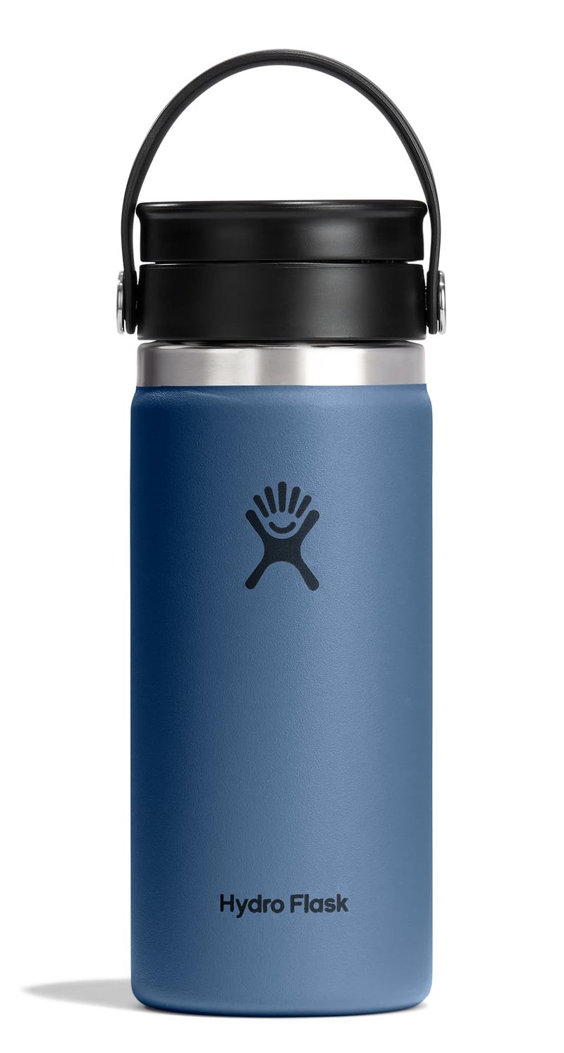 Hydro Flask Flex Sip Coffee Tumbler – Insulated Stainless Steel, Non Spill, Leak Proof Travel Coffee Cup 16 Oz Harbor Blue - Image 1