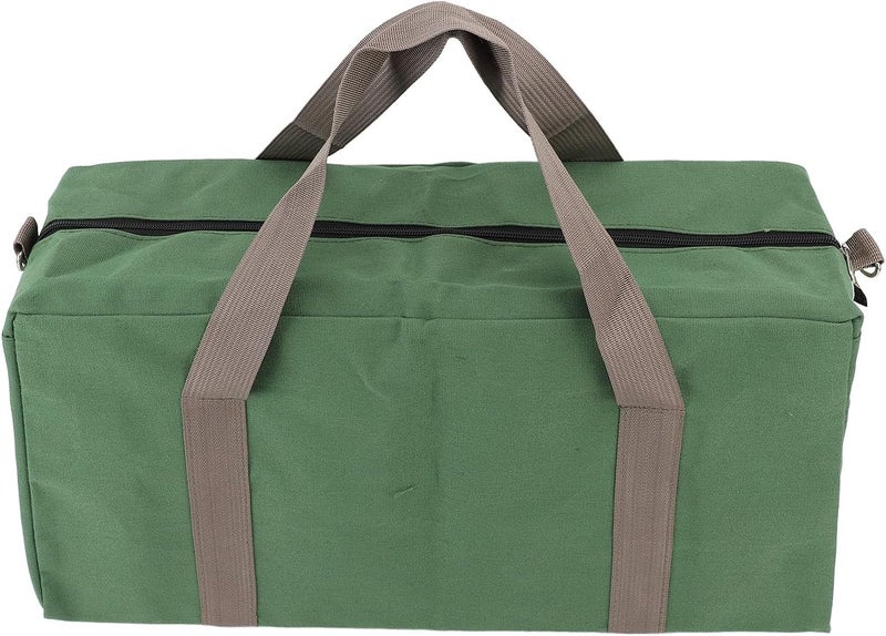 Canvas Tool Storage Bag, Wide Mouth, Waterproof, 20 Inches Large Capacity with Adjustable Shoulder Strap - Durable Canvas Fabric, Organized Compartments, Ideal for Outdoor and (14 Inch) - Image 1