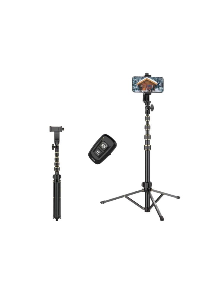 PLOKAMA Tripod Photography Stand with Remote Control; Durable and Foldable with Non-Slip Base - Image 2