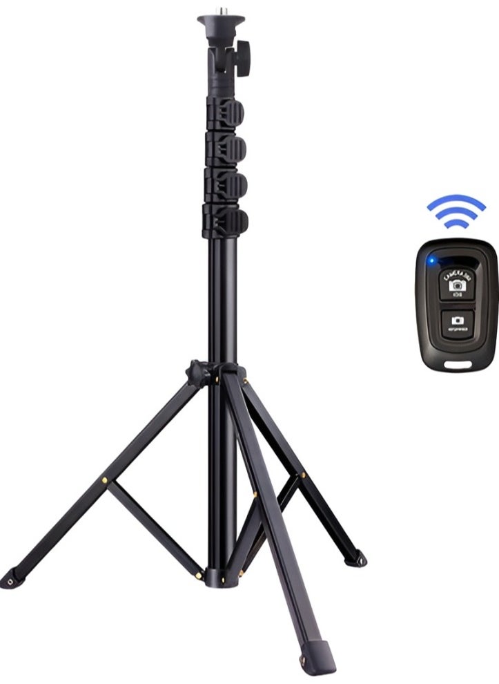 PLOKAMA Tripod Photography Stand with Remote Control; Durable and Foldable with Non-Slip Base  - Image 1