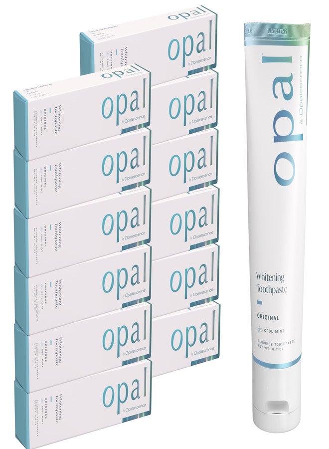 Opalescence Opal Teeth Whitening Toothpaste (Pack of 12) - Cool Mint Original Formula - Oral Care, Gluten-Free - 4.7 Ounce Made by Ultradent -TP-5760-12 - Image 1