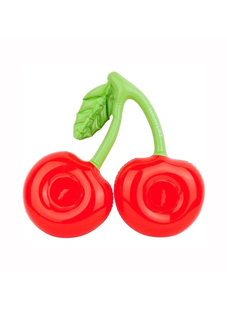 Goolsky 1pc Inflatable Cherry Drink Holder: Perfect Pool Party Toy for Summer Swimming Pool Decoration! - Image 1