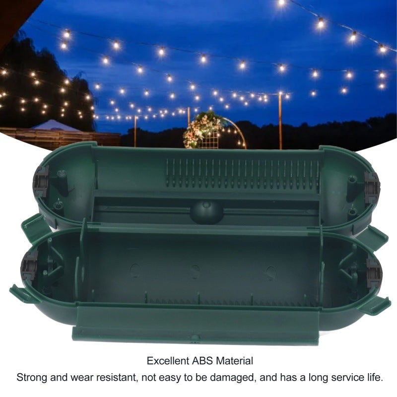 Weatherproof Extension Cover: Spacious Adjustable Compartments - Secure Tight Connection With Rubber Seals for Outdoor Holiday Lights Pool Pumps Gardening Tools - Image 2