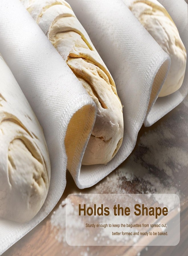 Prutomr Bakers Couche and Proofing Cloth for Bagutter Loaves.100% Natural cotton Fabric Cloth.Shaping Tool for Bread Dough Baking.Heavy Duty 35"x26" for French Bread - Image 5