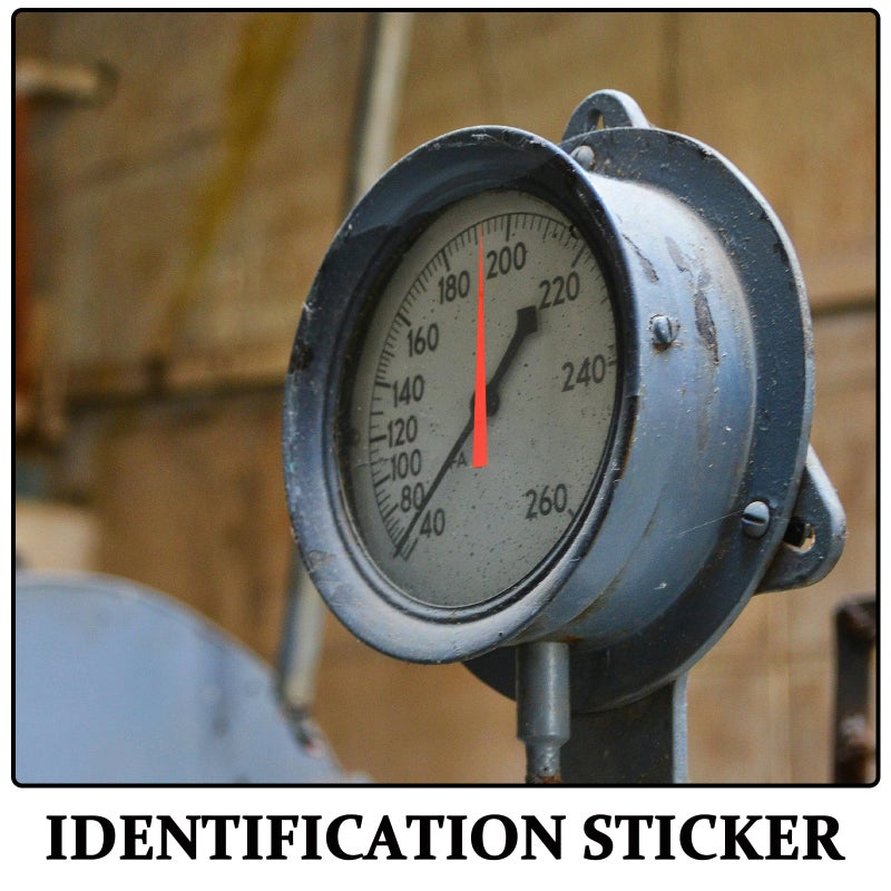 2pcs Reflective Indicator Stickers for Well Pressure Gauge Hydraulic Pressure Test Kit Water Column Gauge for Pool sand Pressure Test and Gauges - Image 2