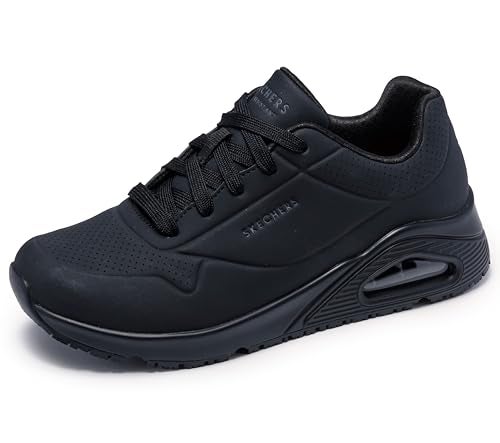Skechers Women's Uno Sr 108021 Food Service Shoe, Black, 8 - Image 4