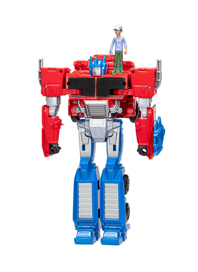 HASBRO - TRANSFORMERS دميّة أكشن أوبتيموس برايم 8 إنش من إيرث سبارك مع دمية روبّي مالتو 2 إنش، ألعاب روبوت للأطفال بعمر 6 سنوات وما فوق  - Image 1
