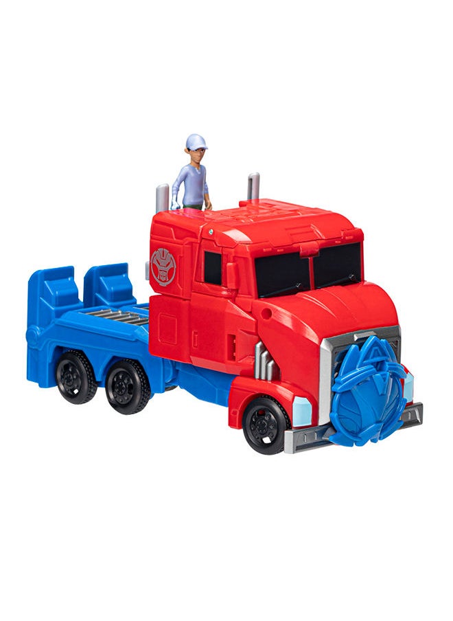 HASBRO - TRANSFORMERS دميّة أكشن أوبتيموس برايم 8 إنش من إيرث سبارك مع دمية روبّي مالتو 2 إنش، ألعاب روبوت للأطفال بعمر 6 سنوات وما فوق  - Image 2