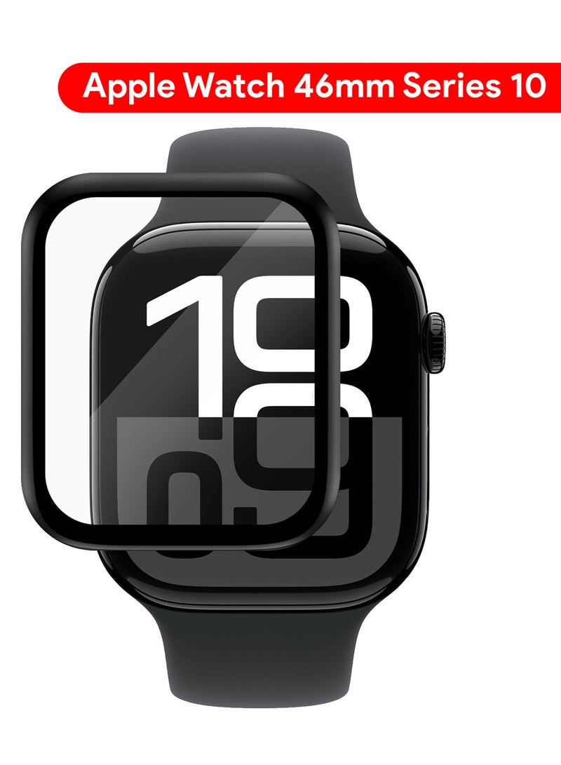 CATANES Tempered Glass Screen Protector for Apple Watch 46mm Series 10 – 9H Anti-Scratch Ultra-Thin Protective Film Cover Clear Color - Image 2