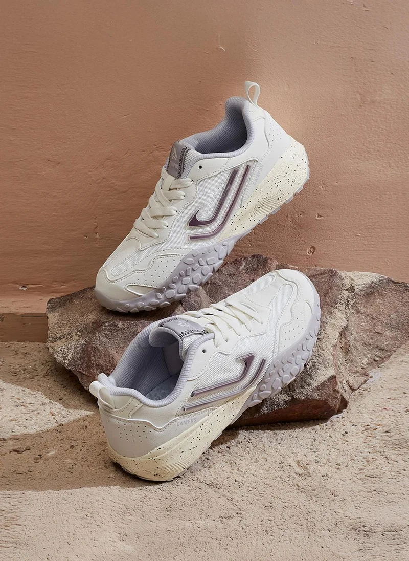 كامبس Men Eminet Marathon Cushion Lace-Up Sneakers-White