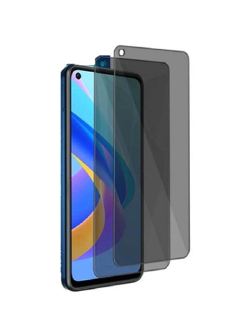 Super 2 Pieces Tempered Glass Screen Protector Anti-Spy Privacy  Designed For Oppo A36 Full Screen Coverage And Bubble Free - Image 1
