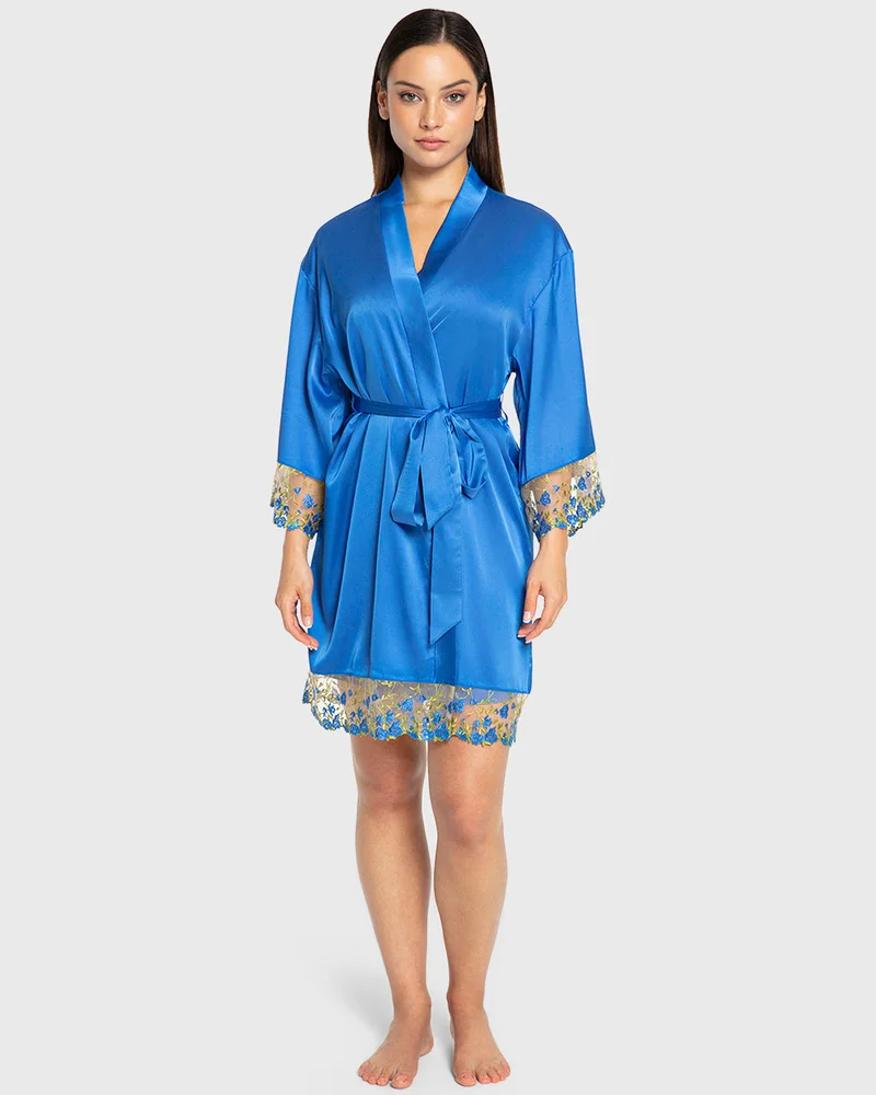 ايسلا اند ايفي Isla & Evie Princess Blue Satin Robe
