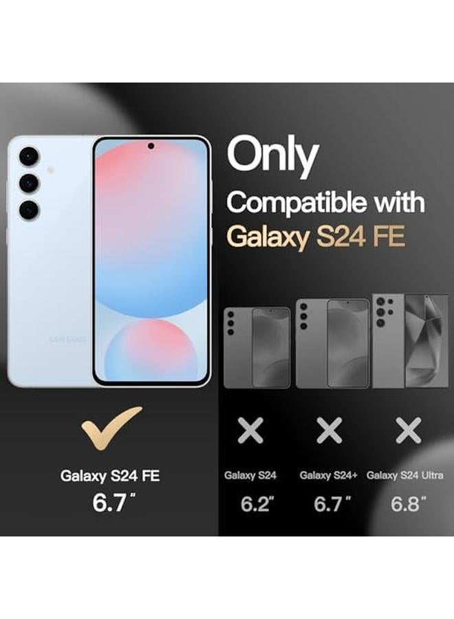 جي تيك حافظة لهاتف سامسونج جالكسي S24 Fe متينة بطبقة مزدوجة لحماية الهاتف متينة ومقاومة للصدمات بتصميم غير لامع باللون الأزرق - Image 1