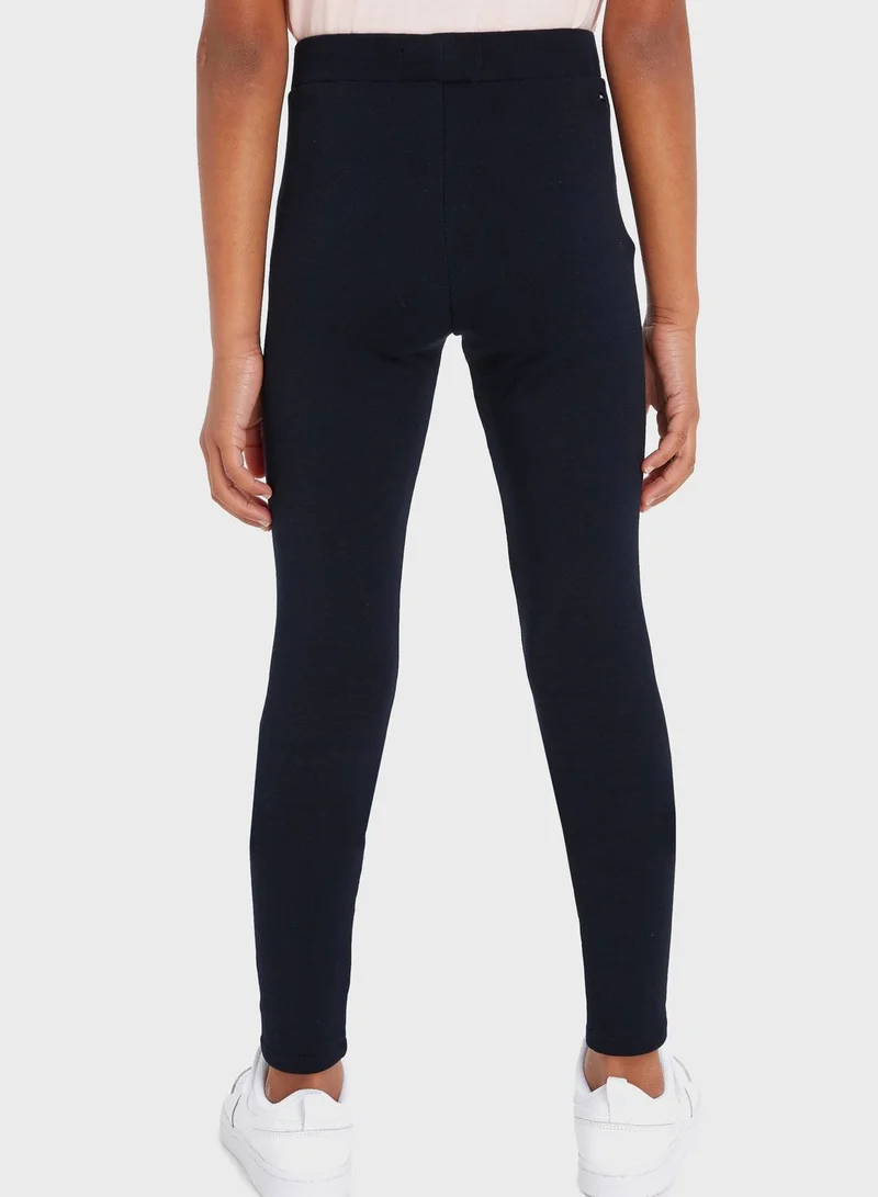 TOMMY HILFIGER Kids Logo Leggings