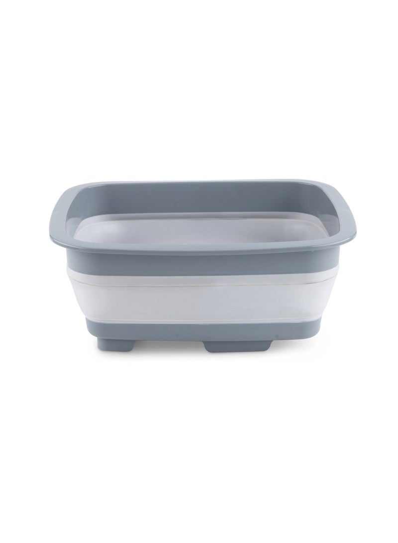 Pan Home Cavie Multipurpose Collapsible Tub 37x31.5x5.4cm - Grey - Image 1