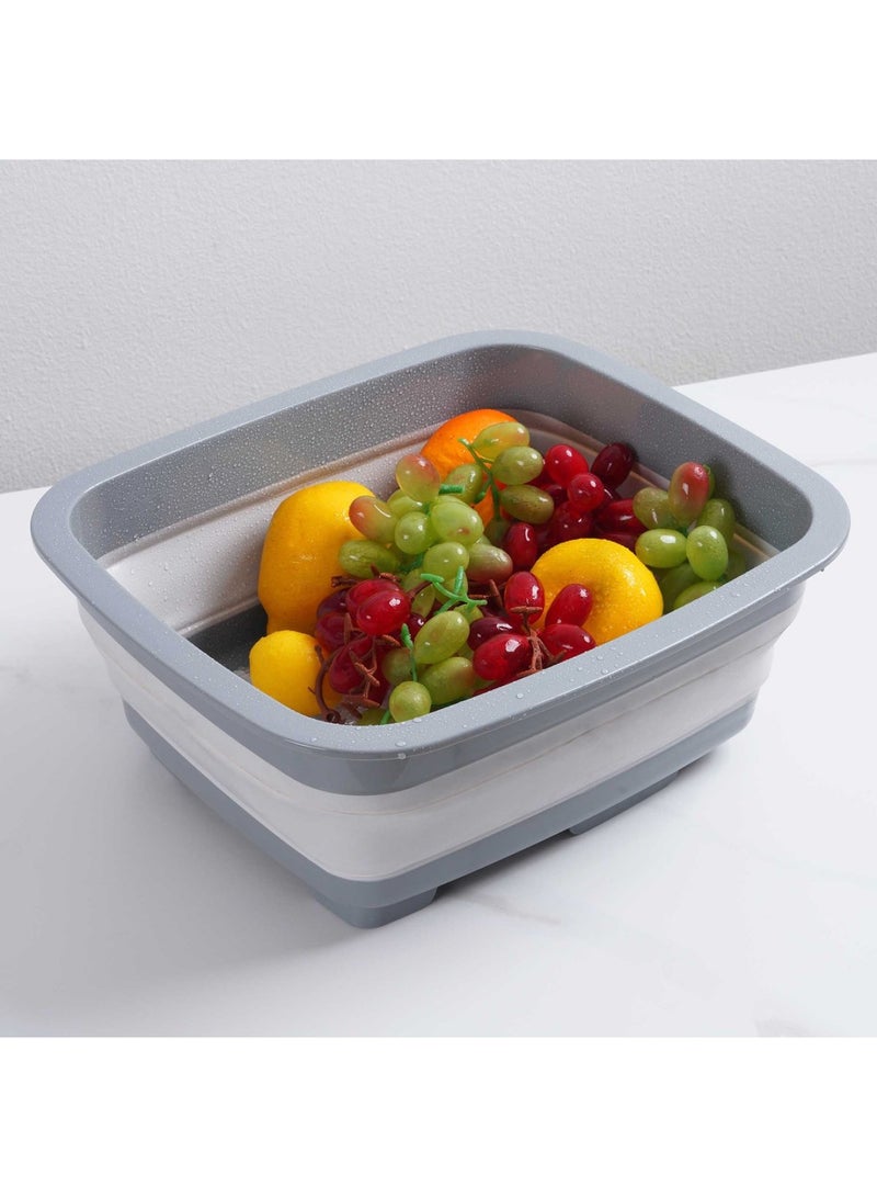 Pan Home Cavie Multipurpose Collapsible Tub 37x31.5x5.4cm - Grey - Image 2