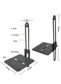 FlashHawk Speaker Stands- Height Adjustable for Universal Satellite Speakers, Set of 2 for Bose Polk Yamaha Samsung JBL Sony A9RS5  - Image 4