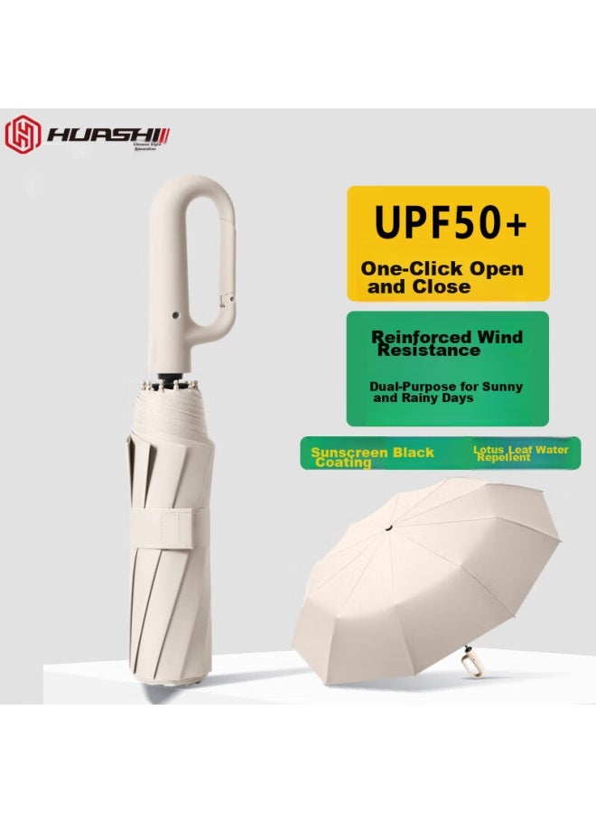 Ornaments Huashi Car Reverse Umbrella, Large Size, For Men And Women, High-end, For Both Sun And Rain, Fully Automatic, Self-closing, Anti-rebound, Folding Umbrella - Image 1