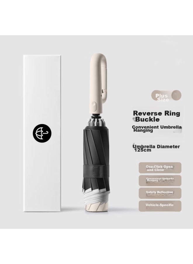 Ornaments Huashi Car Reverse Umbrella, Large Size, For Men And Women, High-end, For Both Sun And Rain, Fully Automatic, Self-closing, Anti-rebound, Folding Umbrella - Image 2