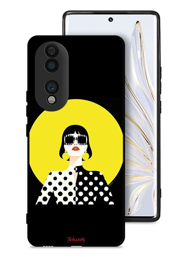 Tolwak Honor 70 Protective Case Cover Stylish Girl Art - Image 1
