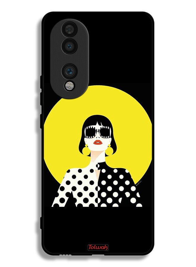 Tolwak Honor 70 Protective Case Cover Stylish Girl Art - Image 2