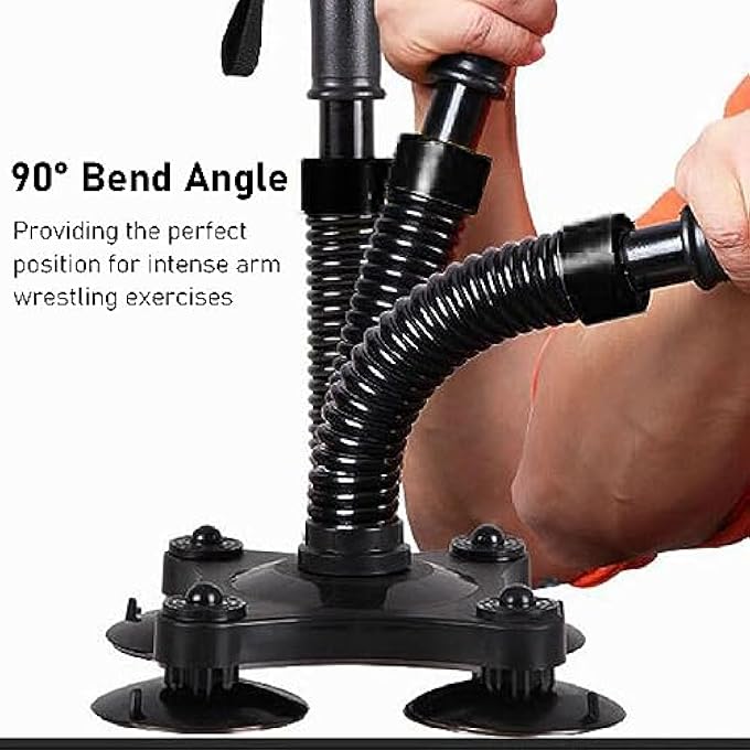 rayihni مدرب مصارعة الذراع، جهاز مقاومة الربيع المثبت لتدريب عضلات الذراع، للبايسبس، الساعدين، الأكتاف، مطور قوة الساعدين - Image 3